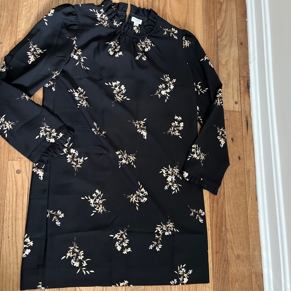 JCrew Factory, size ten, black mini dress